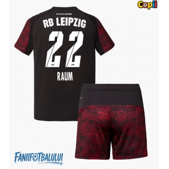 RB Leipzig David Raum #22 Echipament de Fotbal Replică 2025-26 Copii Treilea (+ Șorturi)